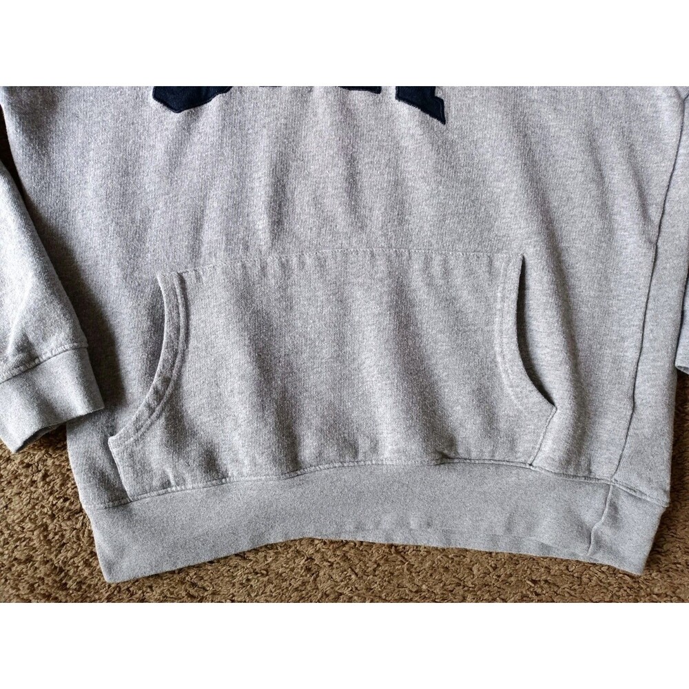 Gap Hoodie Women's Medium Embroidered Gray Pullover - Picture 3 of 8